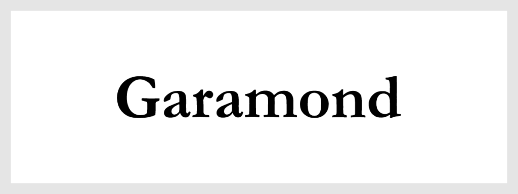 Garamond Fonts